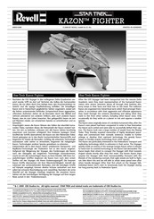 REVELL STAR TREK KAZON FIGHTER Assembly Manual
