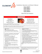 Element4 Club 240H C Installation, Operation And Owner's Manual
