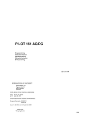 MIGATRONIC PILOT 161 AC/DC Instruction Manual