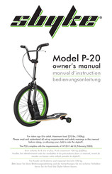 sbyke P-20 Owner's Manual
