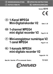 Conrad 75 16 91 Operating Instructions Manual