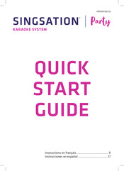Singsation Party SPKA08 Quick Start Manual