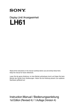 Sony LH61 Instruction Manual