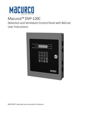 Macurco MRS-485 User Instructions