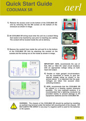 aerl COOLMAX SR Quick Start Manual