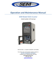 SEM 0101 Operation And Maintenance Manual