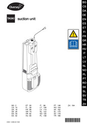 diversey TASKI suction unit Instructions For Use Manual