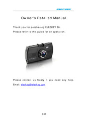 Eleckey E6 Owner's Detailed Manual