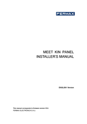 Fermax MEET KIN Installer Manual