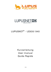 Lupus Electronics LUPUSNET LE930 User Manual