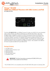 Panduit Atlona Omega AT-OME-EX-RX Installation Manual