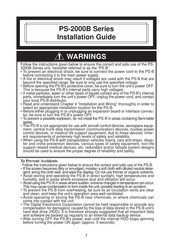 Digital Electronics Corporation PS-2000B Series Installation Manual