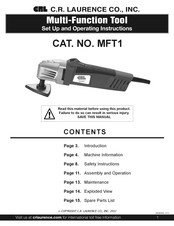CRL MFT1EU Set Up And Operating Instructions Manual