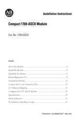 Allen-Bradley 1769-ASCII Installation Instructions Manual