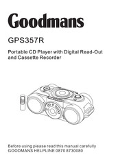 Goodmans GPS357R Instruction Manual