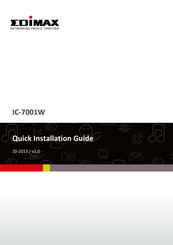 Edimax IC-7001W Quick Installation Manual