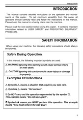 Ricoh Grand Kingfisher FT4018 Operating Instructions Manual