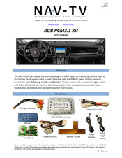 Nav TV RGB PCM3.1 Kit Manual