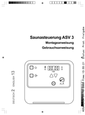 Sawo ASV 3 Assembling Instructions Operating Instructions