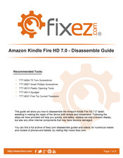 Amazon Kindle Fire HD 7.0 Disassemble Manual