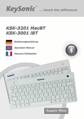 Keysonic KSK-3201 MACBT Operation Manual