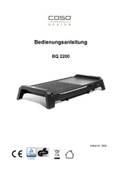 Caso BQ 2200 Operating Manual