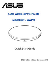 Asus W1G-AWPM Quick Start Manual