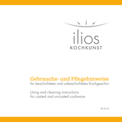 ilios Kochkunst 227798617 Using And Cleaning Instructions
