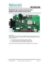 Radiocrafts RC2301DK Quick Start