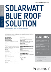 SOLARWATT BLUE 60M Installation Instructions Manual