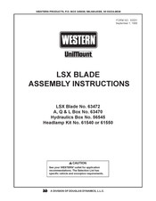 Western LSX Series Assembly Instructions Manual