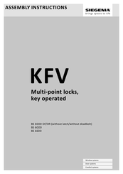 Siegenia KFV BS 6000 Assembly Instructions Manual