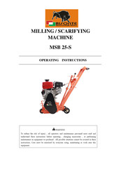 Bisonte MSB 25-S Operating Instructions Manual