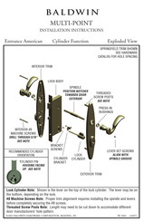 Baldwin Multi-Point Installation Instructions