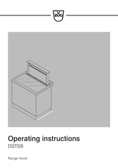 V-Zug DSTS9 Operating Instructions Manual