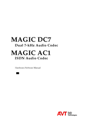 AVT MAGIC DC7 Hardware & Software Manual