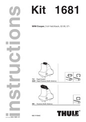Thule 1681 Instructions Manual