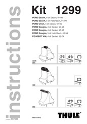 Thule 1299 Instructions Manual