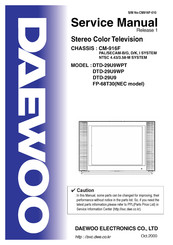 Daewoo FP-68T30 NEC Service Manual