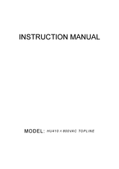 Huvema HU 410 x 800 VAC TOPLINE Instruction Manual