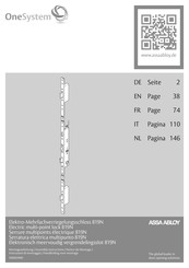 Assa Abloy OneSystem 819N Assembly Instructions Manual