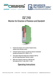 Genesis Automation moTrona DZ 210 Operating Instructions Manual