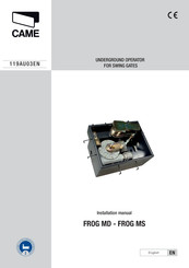 CAME FROG MS Installation Manual
