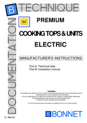 Bonnet B-D9P.RFB-D9P.RFI Instructions Manual