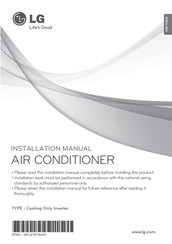 LG AUUQ21GH0 Installation Manual
