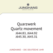 Junghans J644.92 Instructions For Use Manual