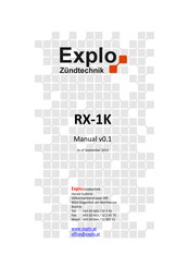 Explo RX-1K Manual