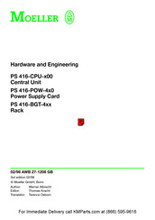 Moeller PS 416-CPU 00 Series Hardware And Engineering