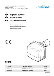 Sime SIME BLUE MACK 1 Installation, Use And Maintenance Instructions