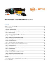 Gallagher Garden & Pond kit M10 Manual